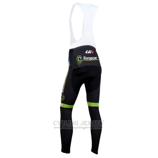 2014 Cycling Jersey Europcar Champion Japan Long Sleeve and Bib Tight